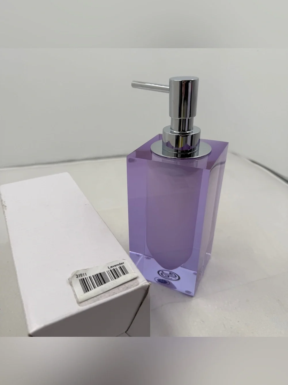 Jonathan Adler Lavender Acrylic Hollywood Soap Dispenser